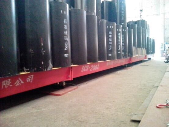 汽車衡檢測設備：標準砝碼200噸